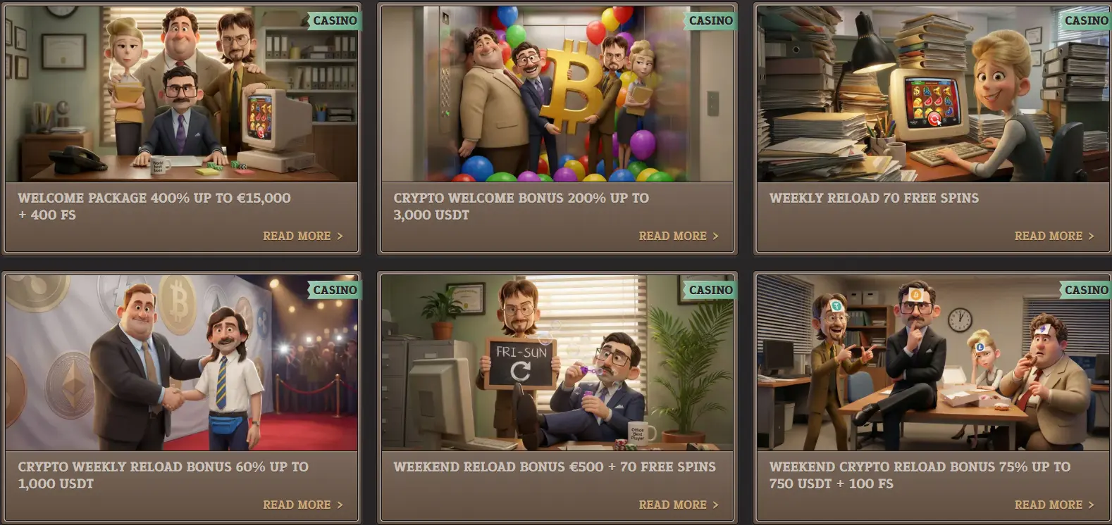 Spinboss Casino UK bonuses — welcome package, crypto welcome bonus and weekly reloads